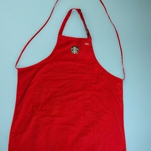 Starbucks red apron